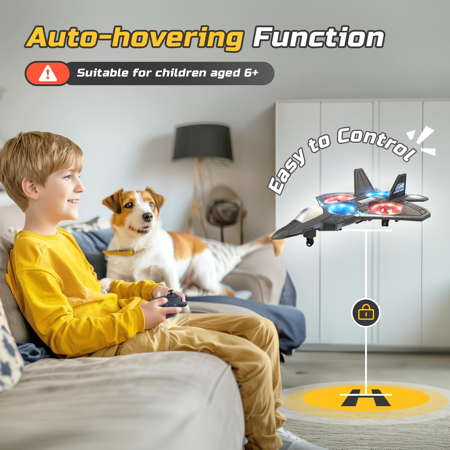 StarFighter RC Plane - 2.4 GHz Remote Controlled Fighter Plane Toys for Kids - The Tech Store