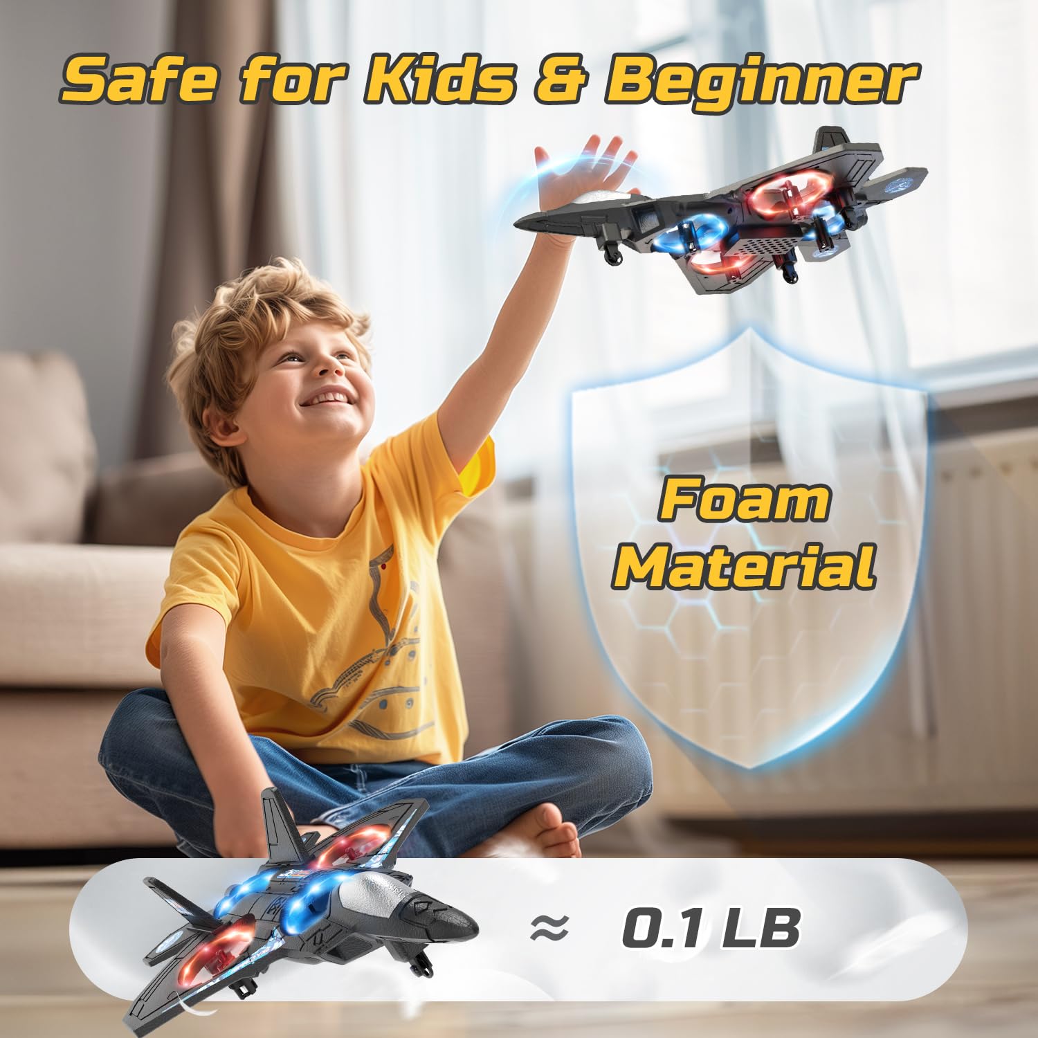 StarFighter RC Plane - 2.4 GHz Remote Controlled Fighter Plane Toys for Kids - The Tech Store
