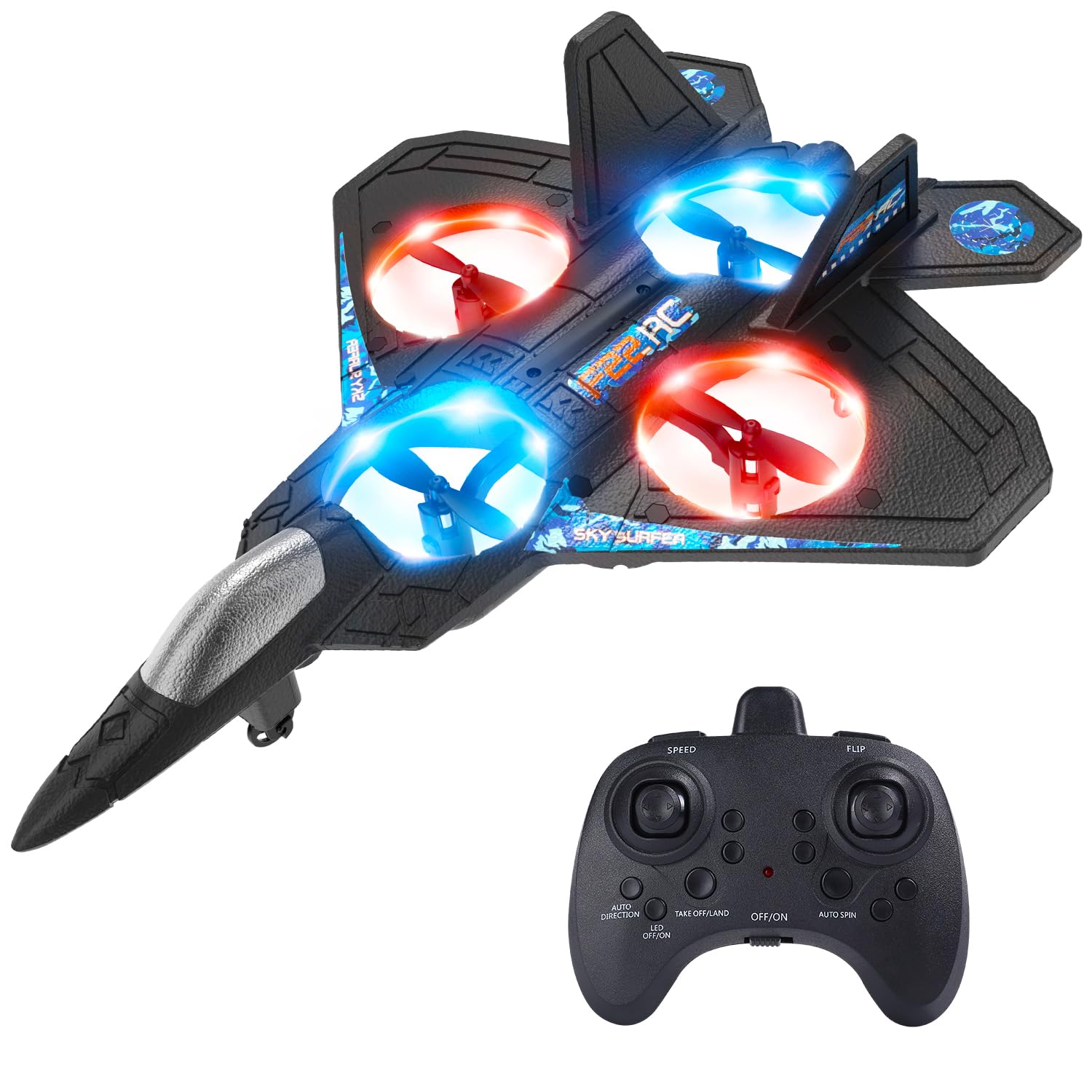 StarFighter RC Plane - 2.4 GHz Remote Controlled Fighter Plane Toys for Kids - The Tech Store